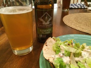 Fish Tacos and Lightning's Elemental Pilsner