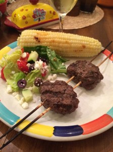 Greek-ish Hamburger Kababs 