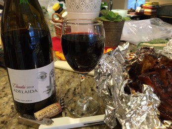 Ribs and a red. Yum!