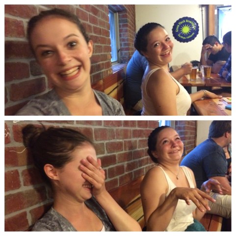 "Remember back when we were goof-balls in preschool?"