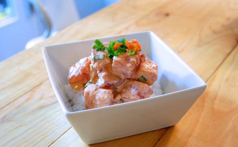 Spicy Ahi Poke with Sriracha -or- What to do with 50 Pounds of Fresh&nbsp;Tuna?